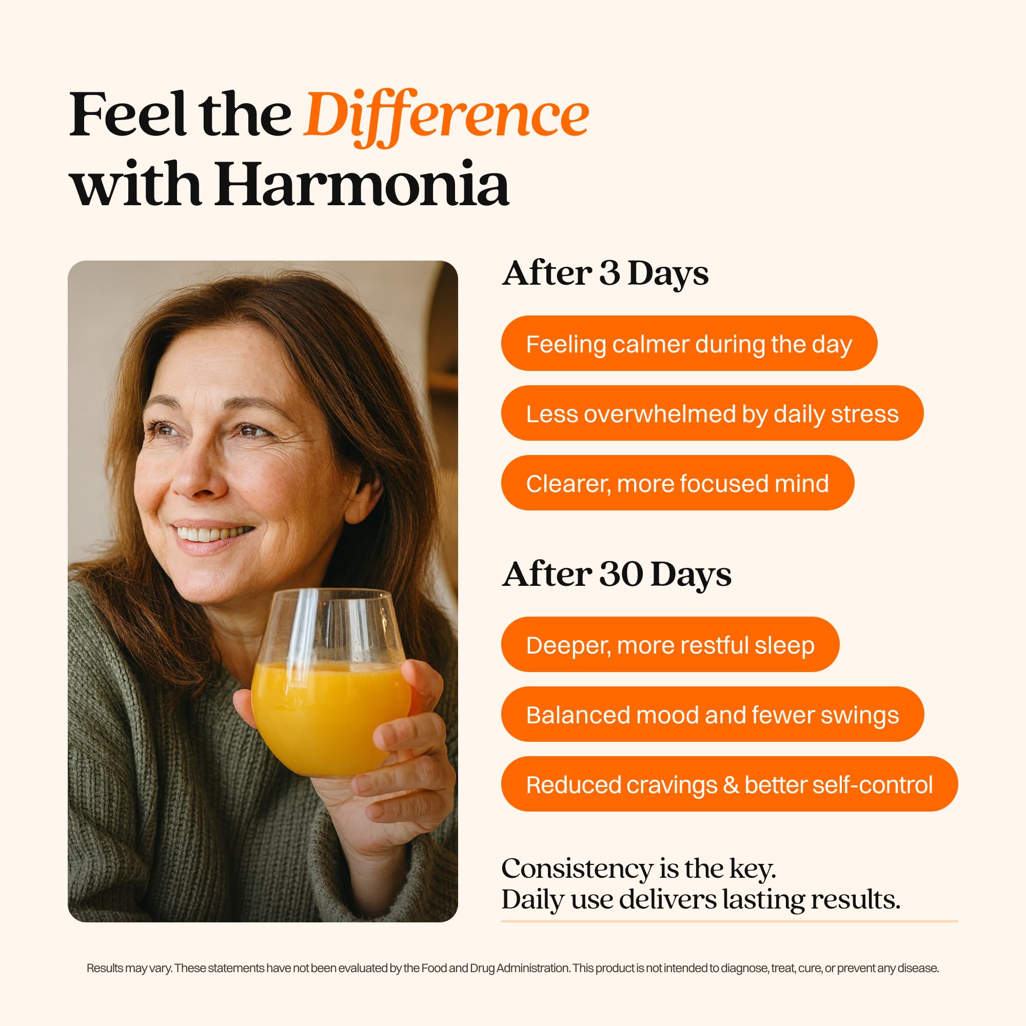 Harmonia Cortisol Cocktail | Cortisol Supplements for Women & Men with Ashwagandha, Magnesium & L-Theanine | Drink Harmonia for Stress Relief, Weight Management - TrustMedUSA