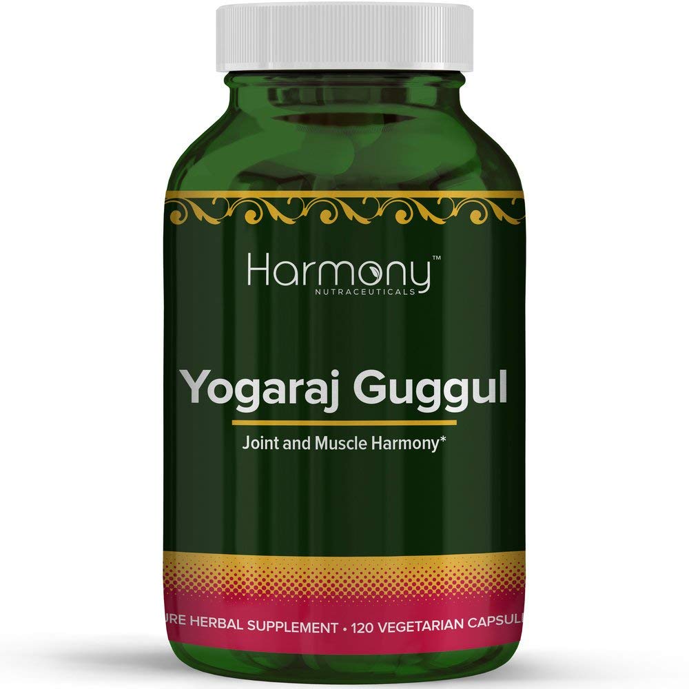 Harmony Nutraceuticals Yogaraj Guggulu - Organic - 120 Capsules - Ayurvedic Herbs for Pain in The Muscles, Nerves & Joints - TrustMedUSA