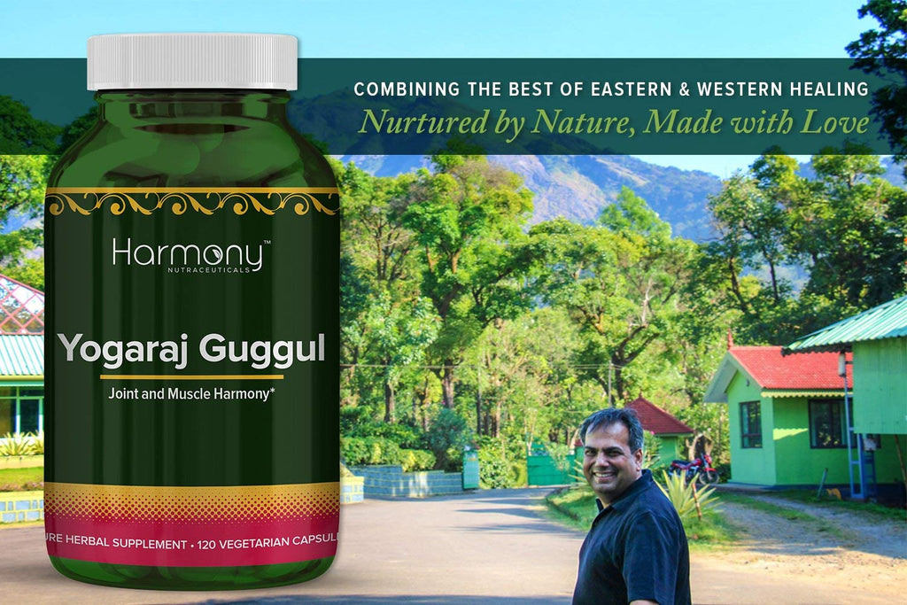 Harmony Nutraceuticals Yogaraj Guggulu - Organic - 120 Capsules - Ayurvedic Herbs for Pain in The Muscles, Nerves & Joints - TrustMedUSA