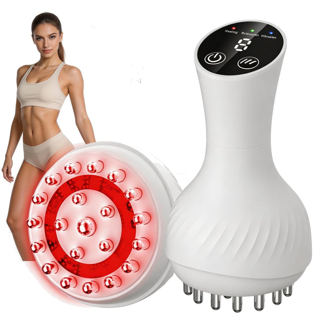 HarrFlow Lymphatic Drainage Massager & Anti Cellulite Massage Tool, Lymphatic Massager,Helps Reduce Stretch Marks & Cellulite，for Belly, Arms & Legs,Body Sculpting Machine with Heat & Vibration - Maple Wellness Supplements