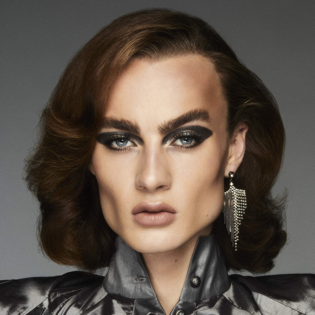 HAUS LABORATORIES By Lady Gaga: RISQUÉ BROW & LASH SPARKLE TOPPER, Brow Gel & Mascara in Black Sparkle, Long Lasting & Buildable Eye Makeup, Vegan & Cruelty-Free, 0.10 Fl. Oz - TrustMedUSA