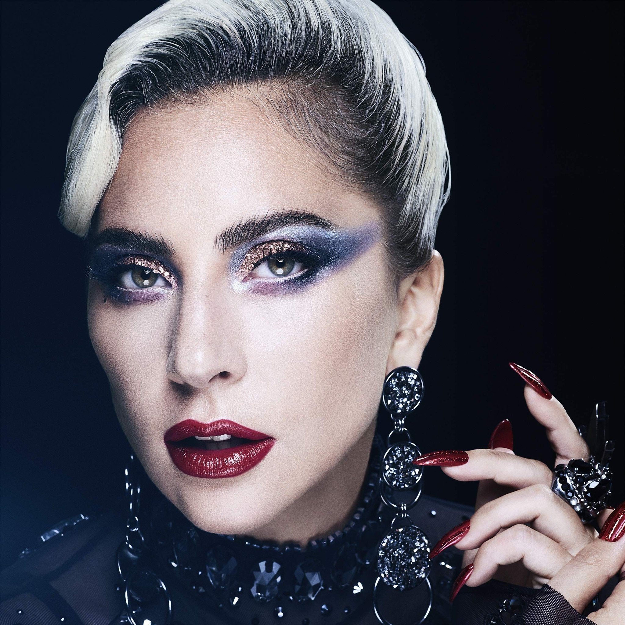 HAUS LABORATORIES By Lady Gaga: RISQUÉ BROW & LASH SPARKLE TOPPER, Brow Gel & Mascara in Black Sparkle, Long Lasting & Buildable Eye Makeup, Vegan & Cruelty-Free, 0.10 Fl. Oz - TrustMedUSA