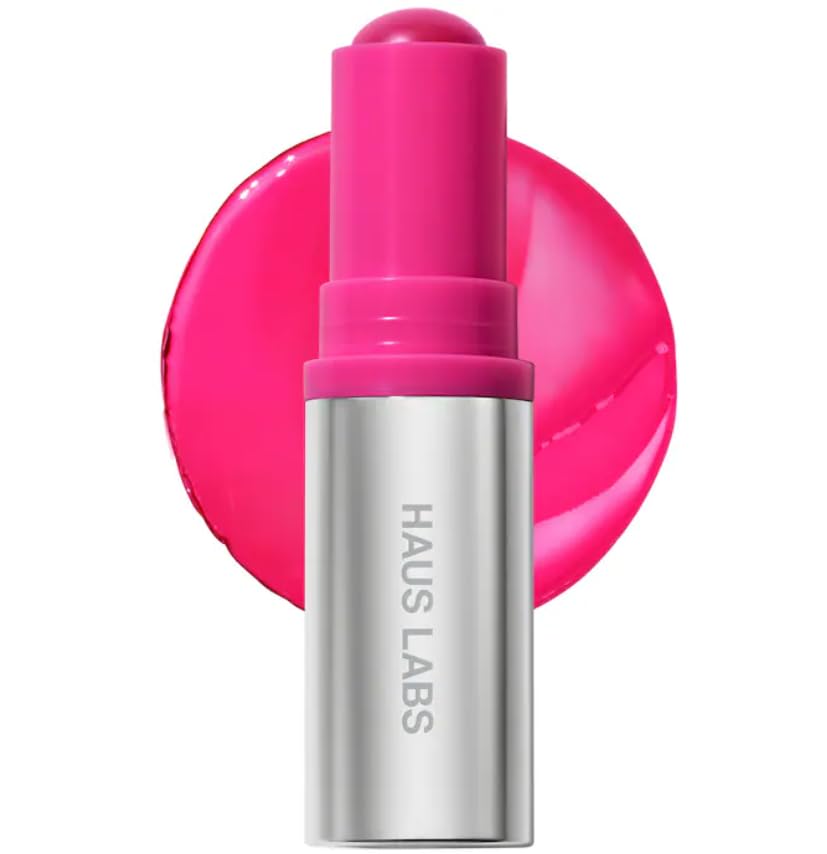 HAUS LABS BY LADY GAGA Color Fuse Lip + Cheek Blush Balm Stick in Glassy Pitaya & ENTEL Aloe Vera Sheet Masque (BONUS) - TrustMedUSA