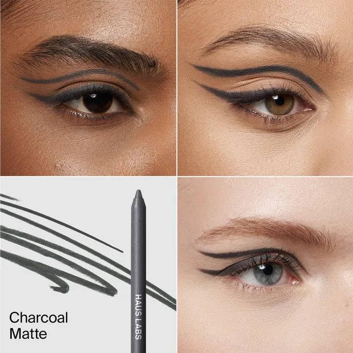 HAUS LABS BY LADY GAGA Optic Intensity Eco Eyeliner - Charcoal Matte + Complimentary Sheet Face Masque - TrustMedUSA