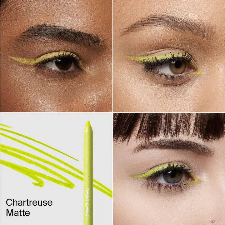 HAUS LABS BY LADY GAGA Optic Intensity Eco Eyeliner - Chartreuse Matte + Complimentary Sheet Face Masque - TrustMedUSA