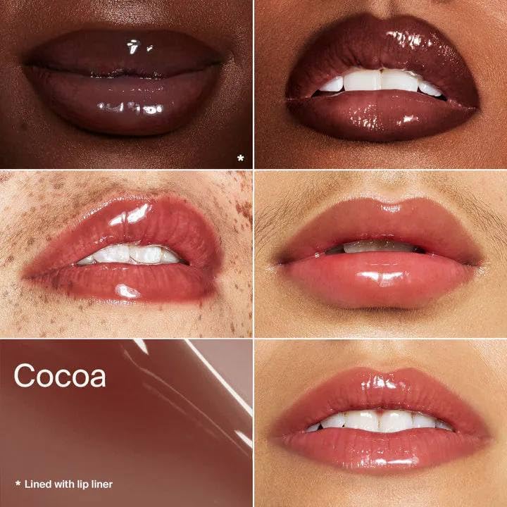 HAUS LABS BY LADY GAGA PHD HYBRID LIP GLAZE - Cocoa (Taupe Brown) + ENTEL Aloe vera Sheet Masque (BONUS) - TrustMedUSA