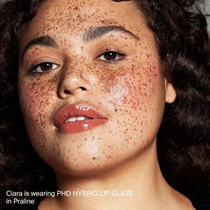 HAUS LABS BY LADY GAGA PHD HYBRID LIP GLAZE - Praline (Neutral Deep Beige) + ENTEL Aloe vera Sheet Masque (BONUS) - TrustMedUSA