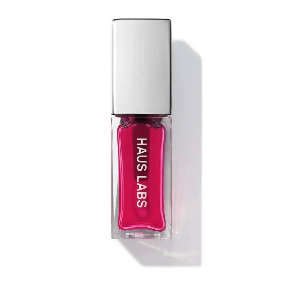 HAUS LABS BY LADY GAGA PhD Hybrid Lip Oil - Primary (Sheer Cherry) & ENTEL Aloe vera Sheet Masque (BONUS) - TrustMedUSA
