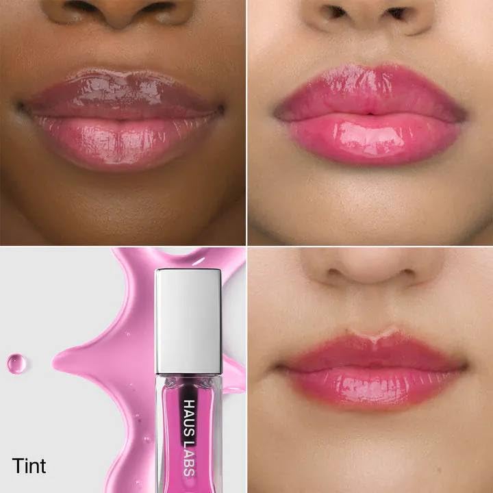 HAUS LABS BY LADY GAGA PhD Hybrid Lip Oil - Tint (Sheer Pink) & ENTEL Aloe vera Sheet Masque (BONUS) - TrustMedUSA