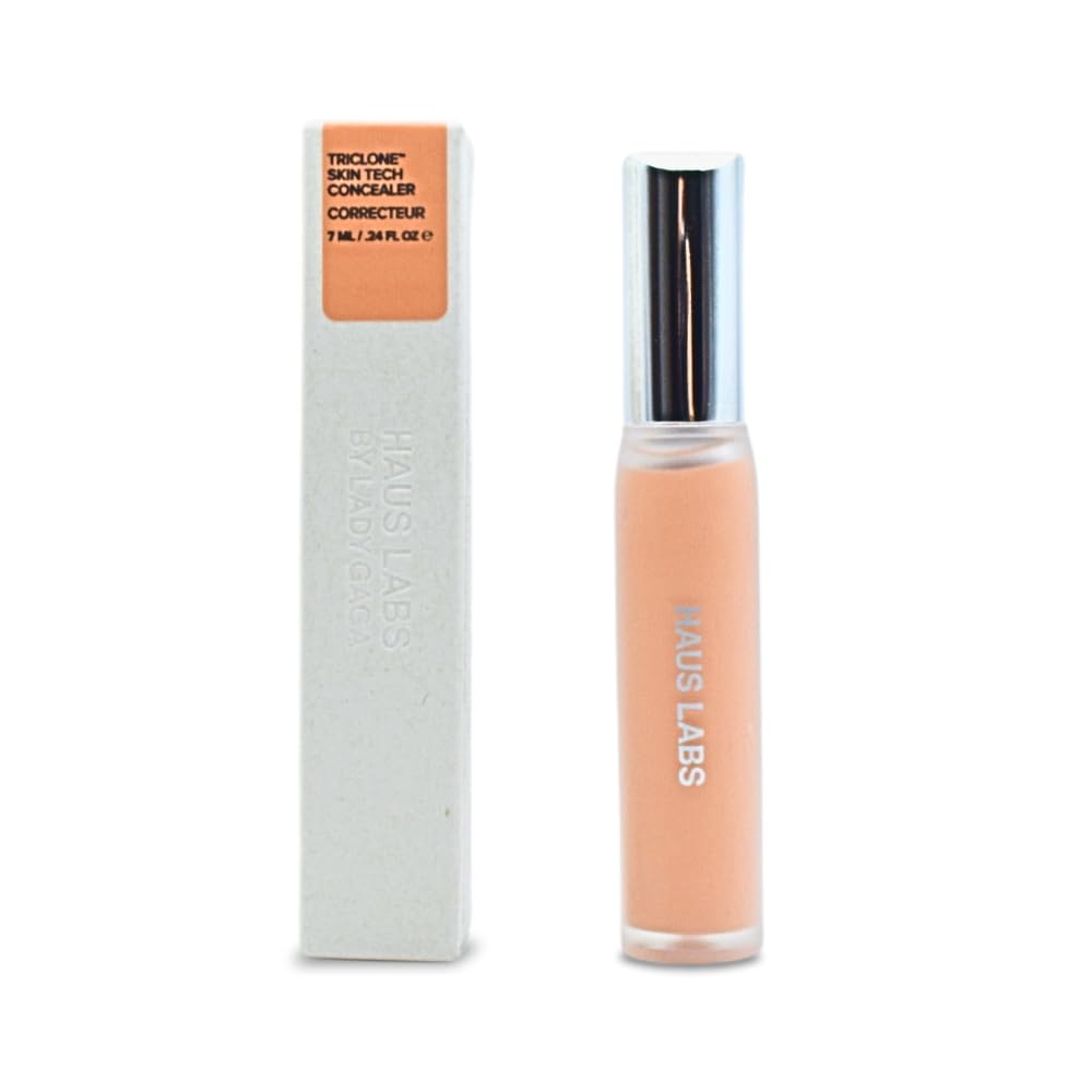 HAUS LABS BY LADY GAGA Triclone Skin Tech Hydrating + De-puffing Concealer with Fermented Arnica 22 Light Medium Peach - TrustMedUSA