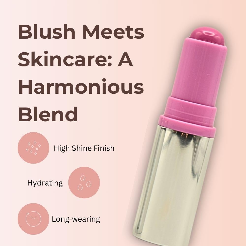 Haus Labs Color Fuse Longwear Hydrating Glassy Lip + Cheek Blush Balm Stick - Glassy Lilac - TrustMedUSA