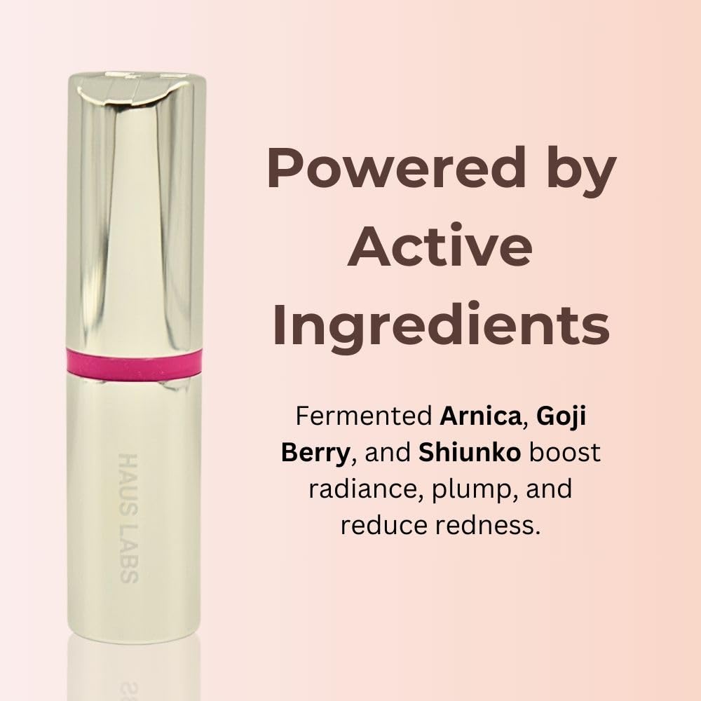 Haus Labs Color Fuse Longwear Hydrating Glassy Lip + Cheek Blush Balm Stick - Glassy Pitaya - TrustMedUSA