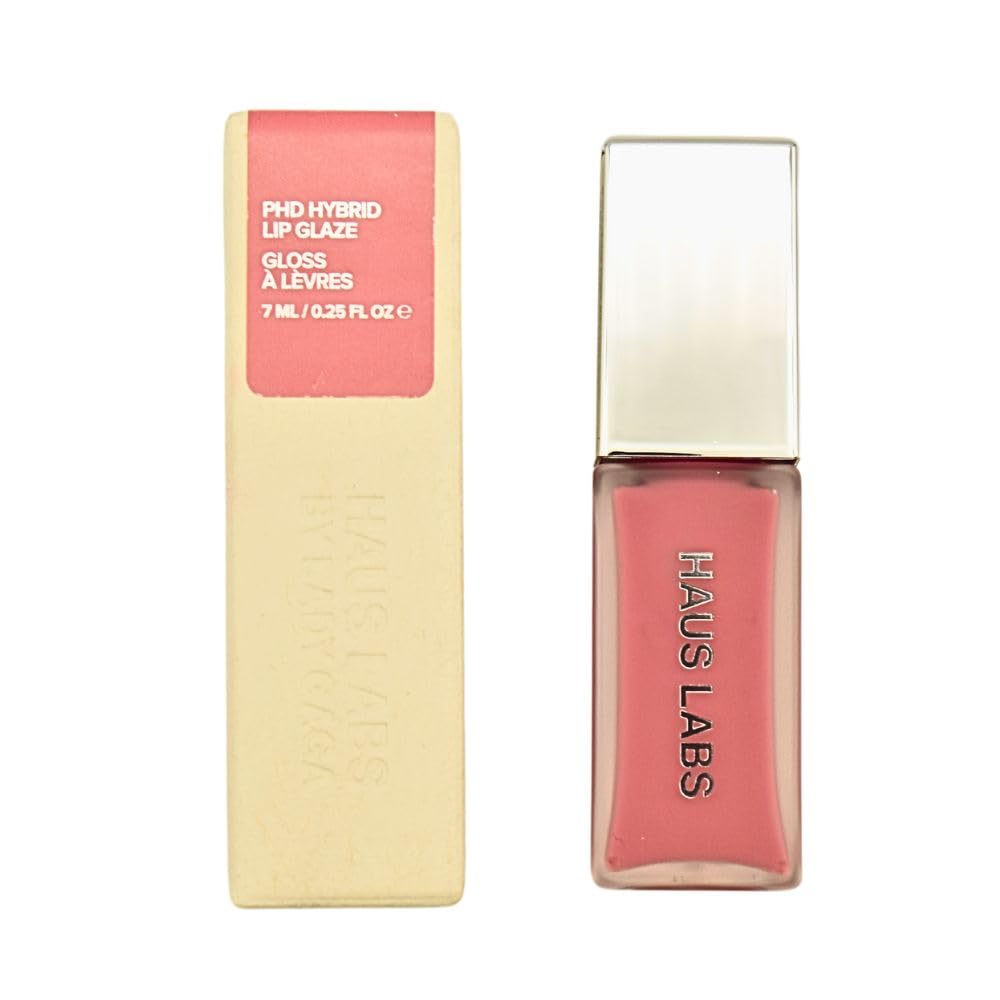 Haus Labs PhD Hybrid Lip Glaze Plumping Gloss - Macaron - Cool Pink - TrustMedUSA