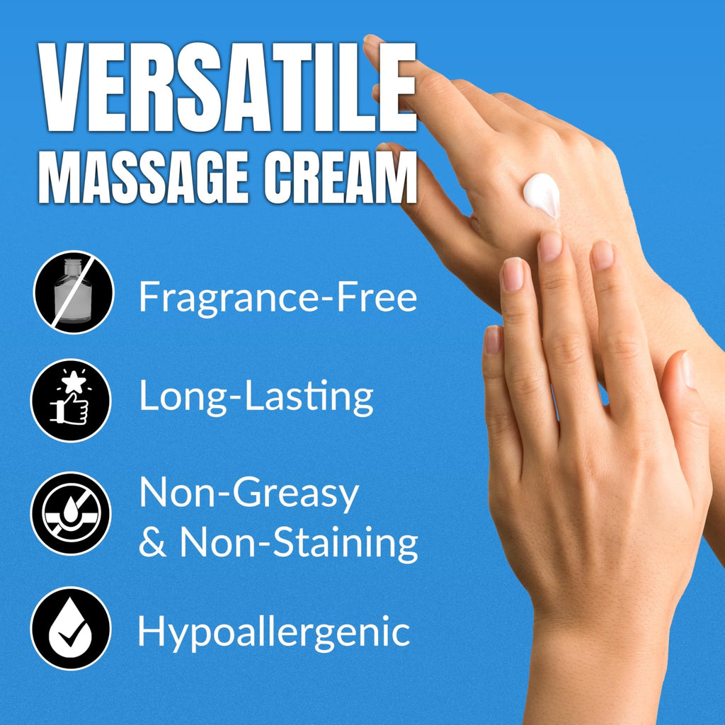 HawkGrips 8oz Massage Emollient and 8oz Massage Cream Bundle, Unscented, IASTM Massage, Cupping Therapy, Whole Body Muscle Cream, Deep Tissue Professional Massage Therapy - TrustMedUSA