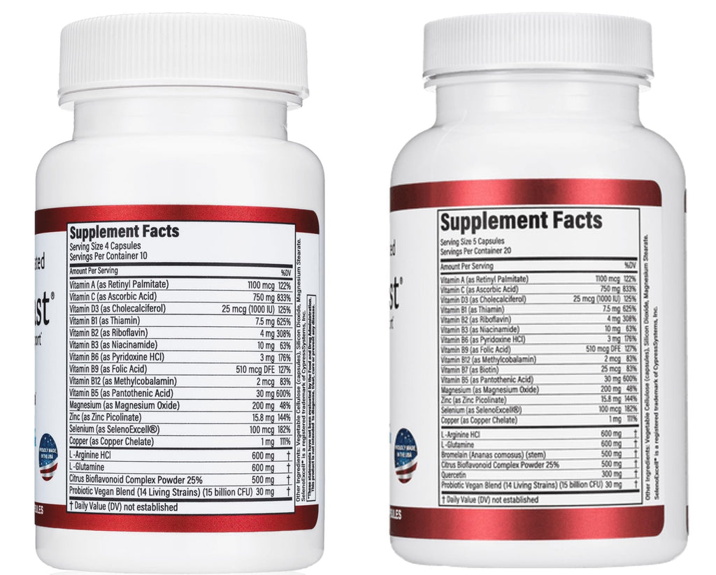 HealFast Complete Surgery & Injury Recovery Supplement: for Wound, Scar Treatment & Bruising w/Vitamins, Bromelain, Quercetin & Probiotics (Pre+Post Op) - TrustMedUSA