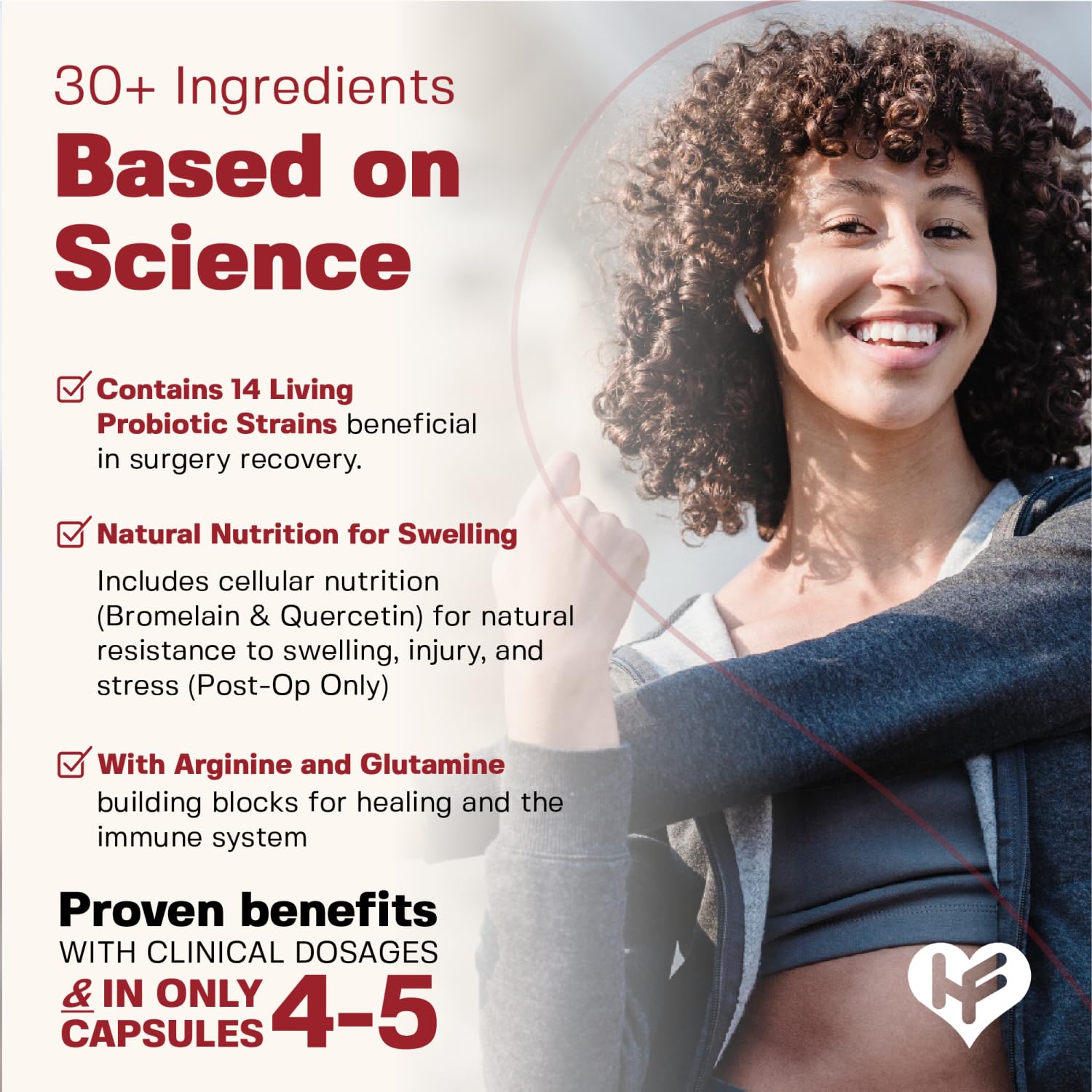 HealFast Surgery & Injury Recovery Supplement (Pre-Op): Quercetin, Probiotics Supplement for Wound, Liposuction, Tummy Tuck, and BBL Post Surgery Supplies - TrustMedUSA