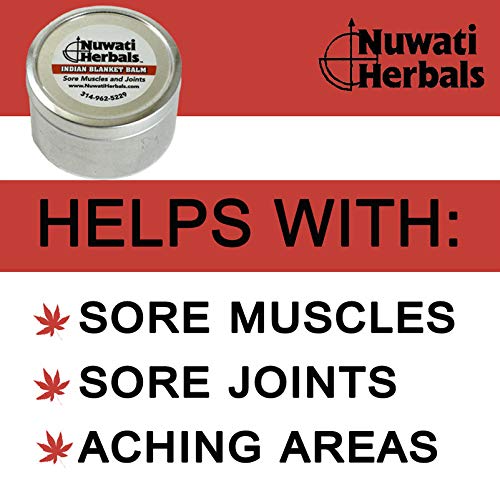 Healing Balm Massage for Sore Muscles and Joints – Nuwati Herbals Indian Blanket Balm – Sweet Smelling Warmth with Cinnamon, Cloves, Camphor, Menthol, 4 Ounces - TrustMedUSA