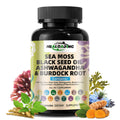 HEALOADING Sea Moss Capsules：Wildcrafted Organic Irish Seamoss & Bladderwack - Rich in Minerals, Supports Thyroid Health, Digestion, Skin & Immune System - Vegan, Non-GMO - TrustMedUSA