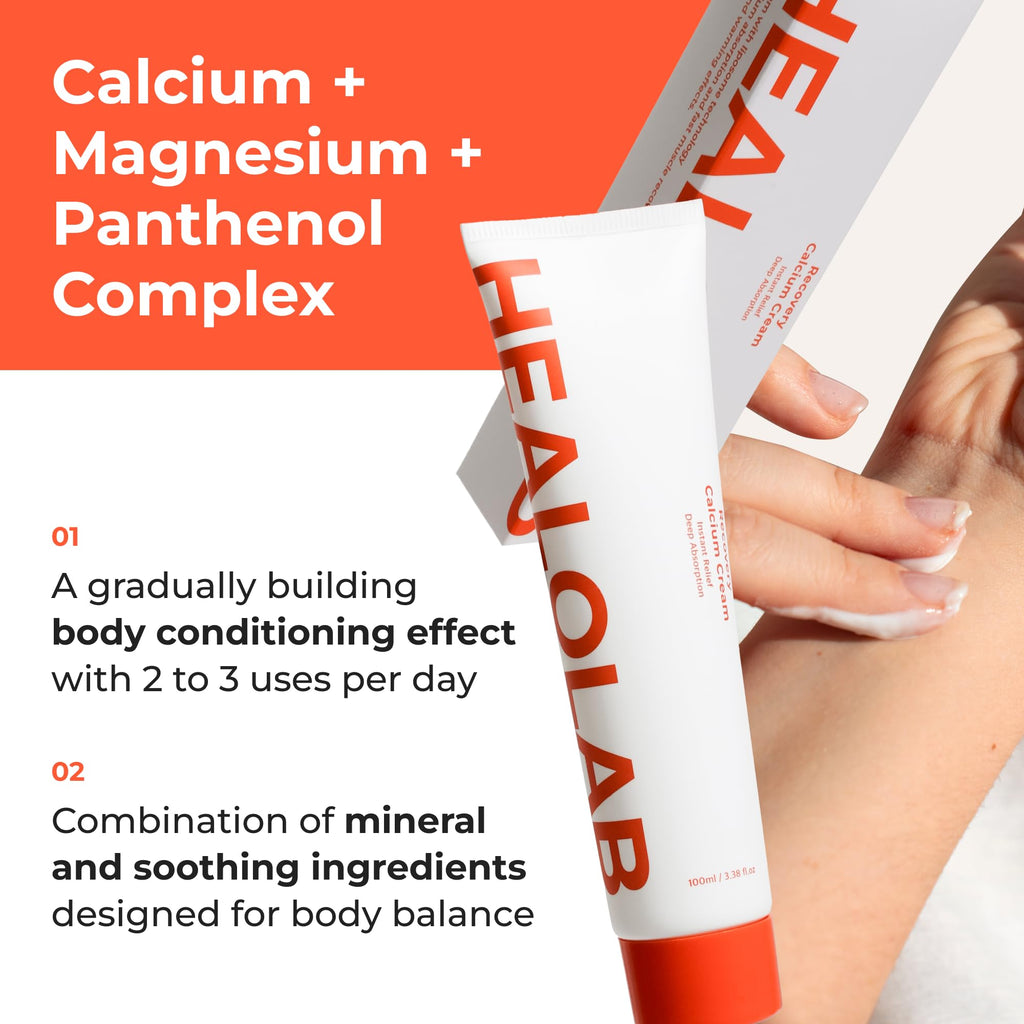 HEALOBEAM Relaxing Calcium Cream Fast Muscle & Joint Relief for Shoulder, Elbow, and Back – MSM, Magnesium Complex – Warm Sensation - TrustMedUSA
