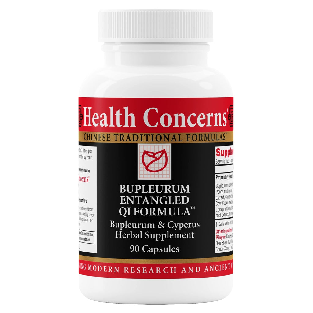 Health Concerns Bupleurum Entangled Qi Formula – Women's Hormonal Balance & Cyst Support Supplement – Traditional Chinese Herbal Formula – Blood Flow Liver Qi Cleanse – 90 Capsules - TrustMedUSA
