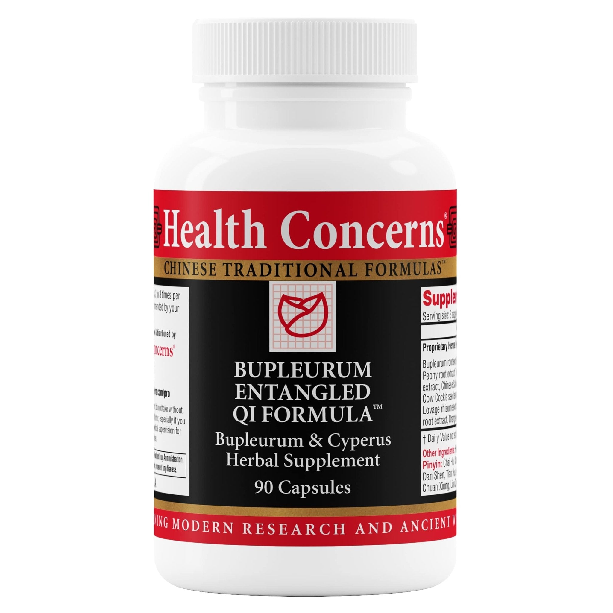 Health Concerns Bupleurum Entangled Qi Formula – Women's Hormonal Balance & Cyst Support Supplement – Traditional Chinese Herbal Formula – Blood Flow Liver Qi Cleanse – 90 Capsules - TrustMedUSA