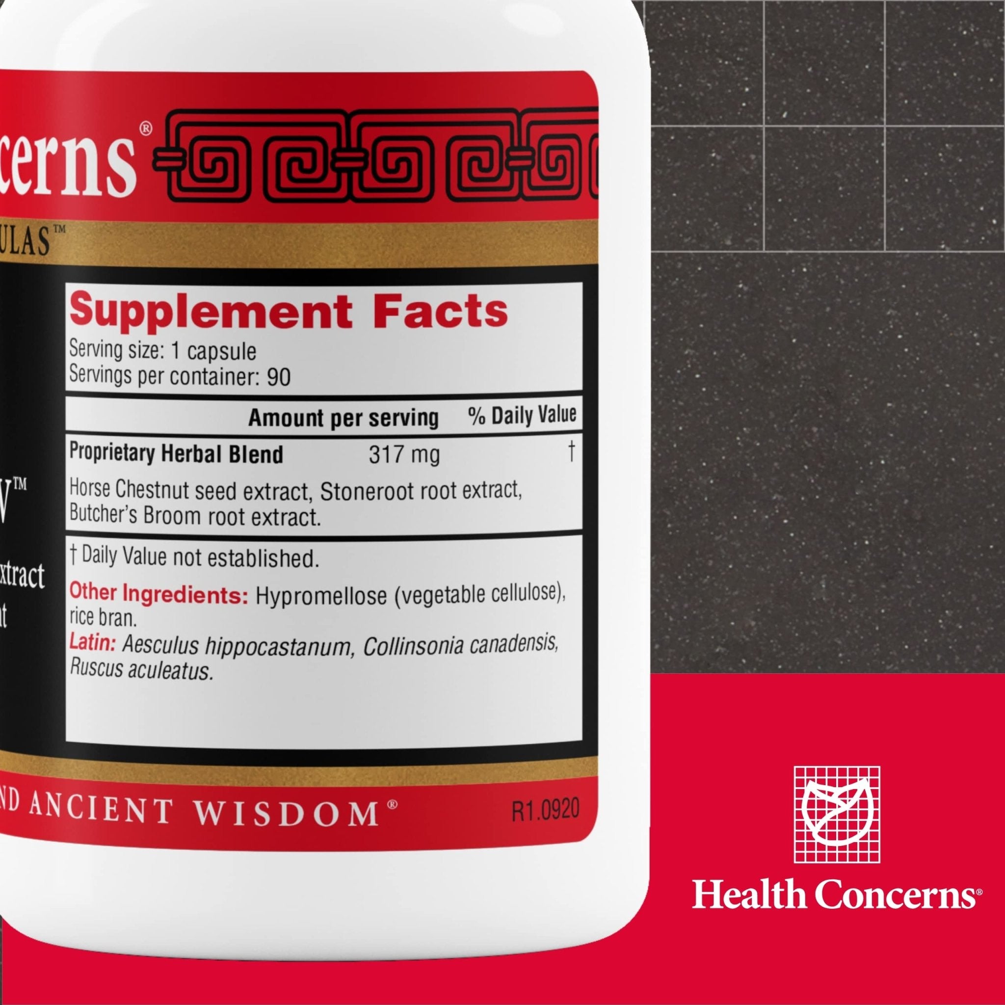 Health Concerns Formula V – Blood Flow & Circulation Support Supplement – Vein Health for Swelling, Leg Cramps, Varicose Veins, Inflammation & Heavy Legs – Chinese Herbal Formula – 90 Capsules - TrustMedUSA