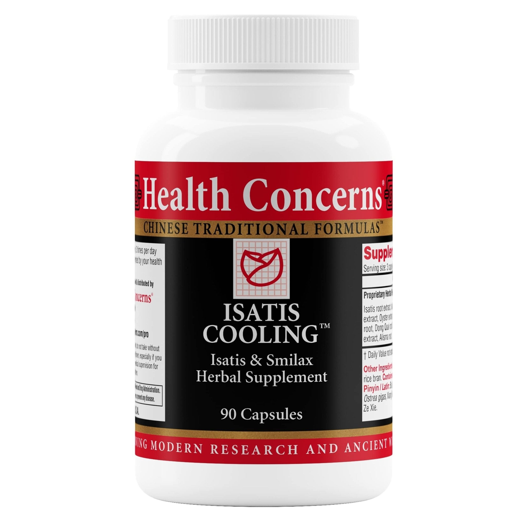 Health Concerns Isatis Cooling – Immune & Inflammation Support – Gut Health, Intestinal Relief, Urinary Tract Cleanse, Heat Clearing & Detox – Chinese Herbal Supplement for Men & Women – 90 Capsules - TrustMedUSA