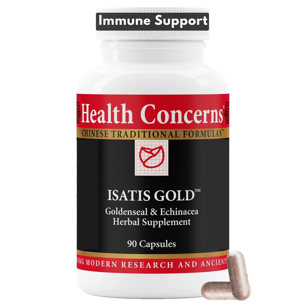 Health Concerns Isatis Gold - Immune System Support & Respiratory Tract Supplements - Echinacea, Platycodon, Goldenseal & Ligusticum Root Extract - 90 Capsules - TrustMedUSA