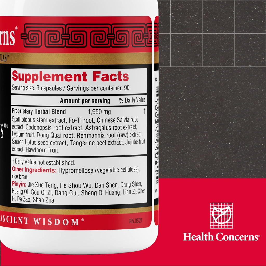 Health Concerns Marrow Plus – Bone Marrow & Blood Generation Herbal Supplement – Chinese Herbal Formula for Anemia, & Circulation Support – Astragus, Salvia, & Tangerine Extracts – 270 Capsules - TrustMedUSA