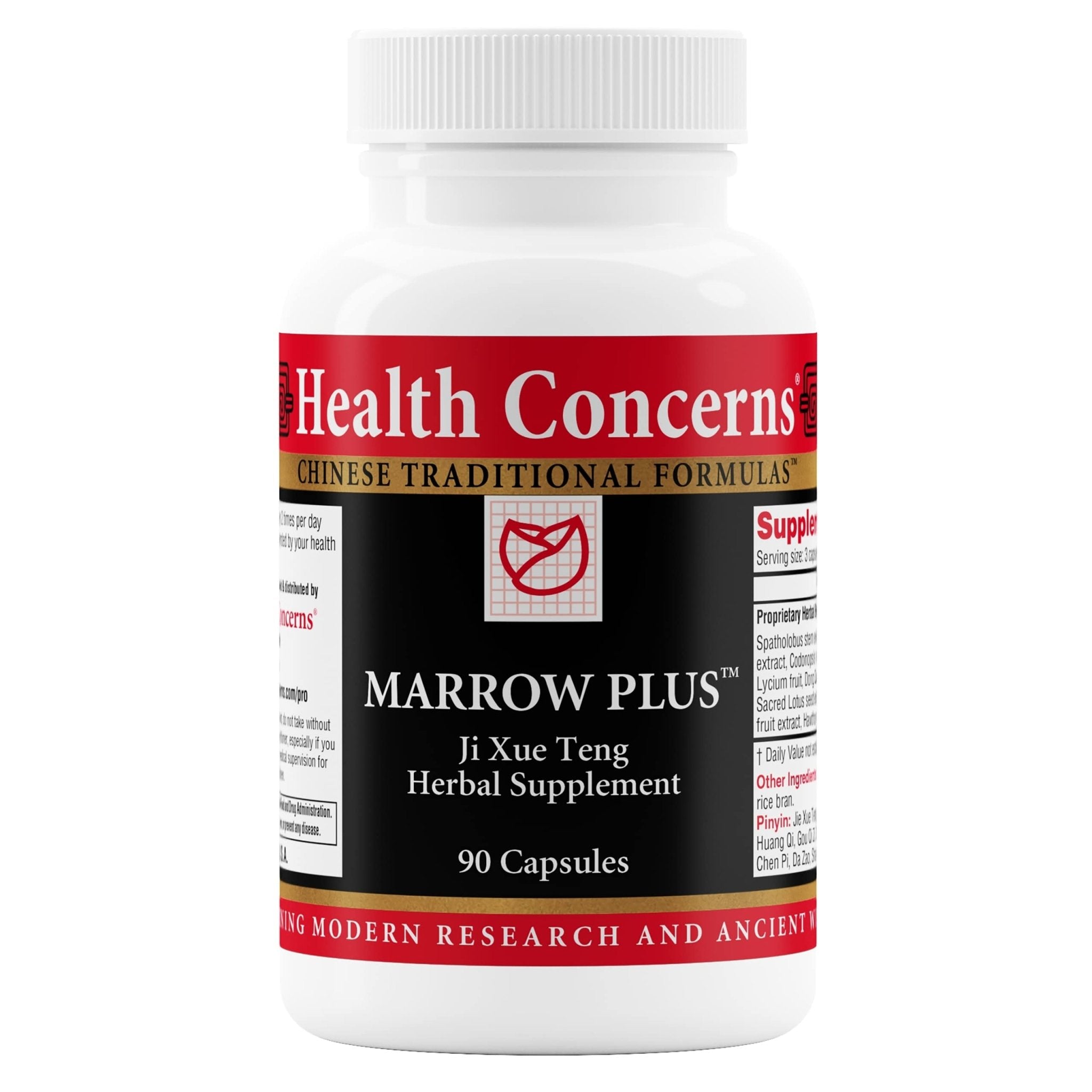 Health Concerns Marrow Plus – Bone Marrow & Blood Generation Herbal Supplement – Chinese Herbal Formula for Anemia, & Circulation Support – Astragus, Salvia, & Tangerine Extracts – 90 Capsules - TrustMedUSA
