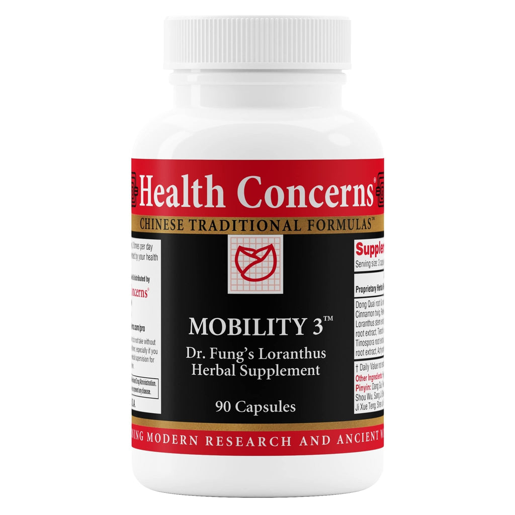 Health Concerns Mobility 3 – Joint & Muscle Support – Herbal Stiffness Supplement for Men & Women – Dong Quai, Ginseng, Fo-Ti, Loranthus & Ginger Formula – Chinese Support – 90 Capsules - TrustMedUSA