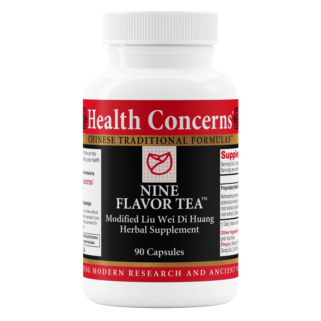 Health Concerns Nine Flavor Tea – Immune Support, Kidney Support & Lymphatic Health – Chinese Herbal Supplement for Oral Health, Night Sweats, Blurred Vision – 90 Capsules - TrustMedUSA