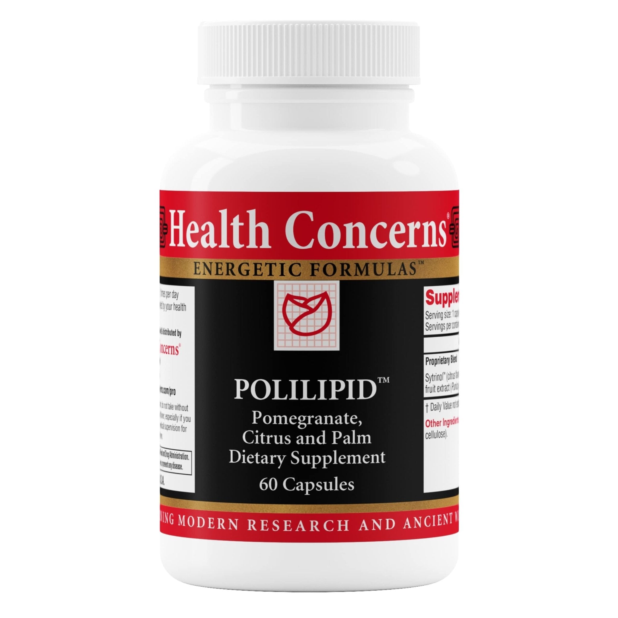 Health Concerns Polilipid – Cardiovascular Support & Cholesterol Health – Heart Wellness with Sytrinol & Pomegranate Extract – Antioxidant Support Supplement – Chinese Herbal Supplements – 60 Capsules - TrustMedUSA
