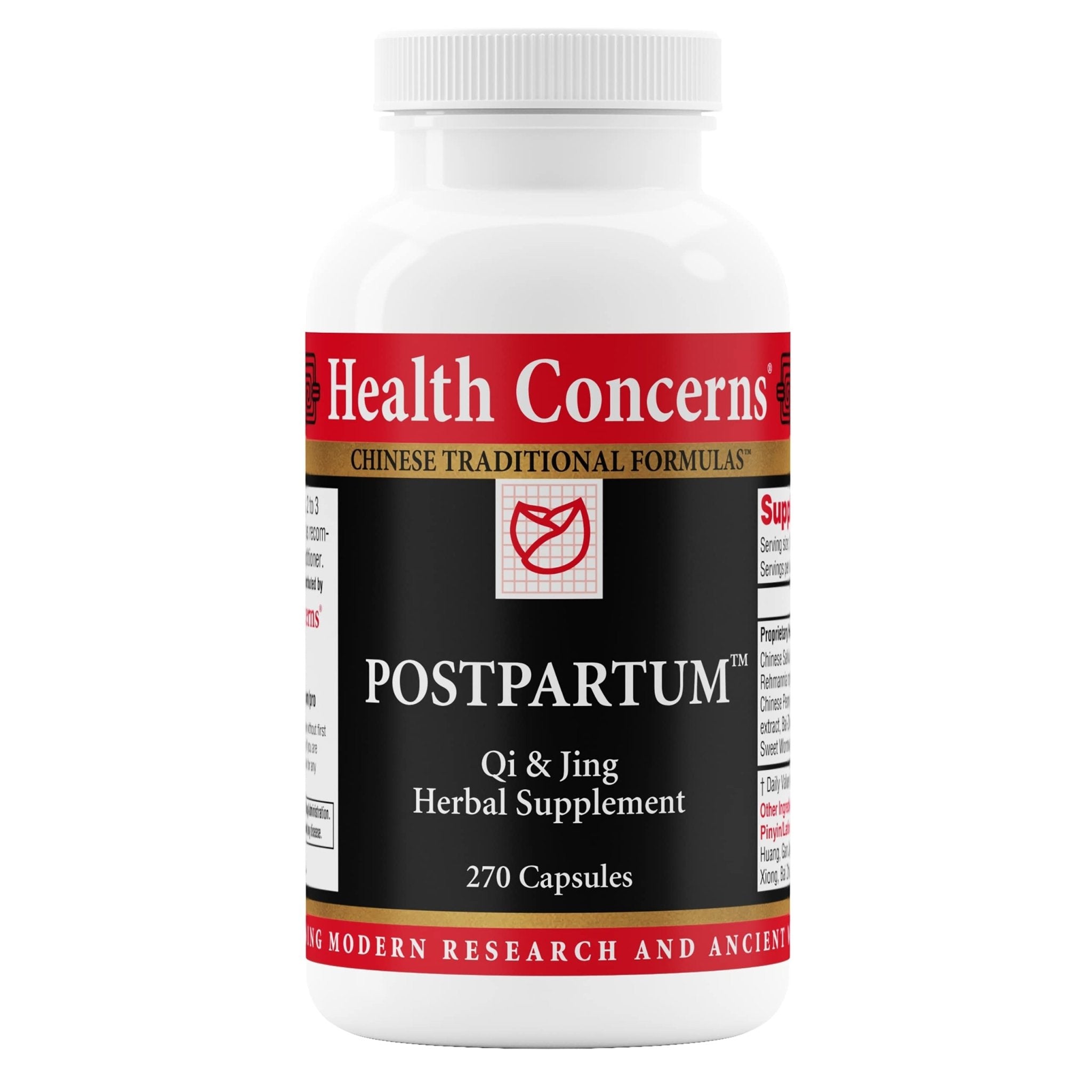 Health Concerns Postpartum – Recovery Support & Women's Hormonal Balance – Uterine Cleansing – Chinese Herbal Supplement for After Childbirth, Miscarriage or Surgery – 270 Capsules - TrustMedUSA