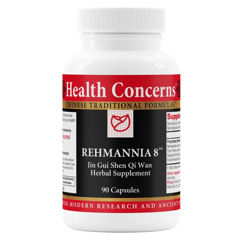 Health Concerns Rehmannia 8 - Kidney Cleanse Detox & Repair Supplement - Back Discomfort & Urinary Tract Health for Women & Men - Traditional Chinese Herbal Formula for Backaches - 90 Capsules - TrustMedUSA
