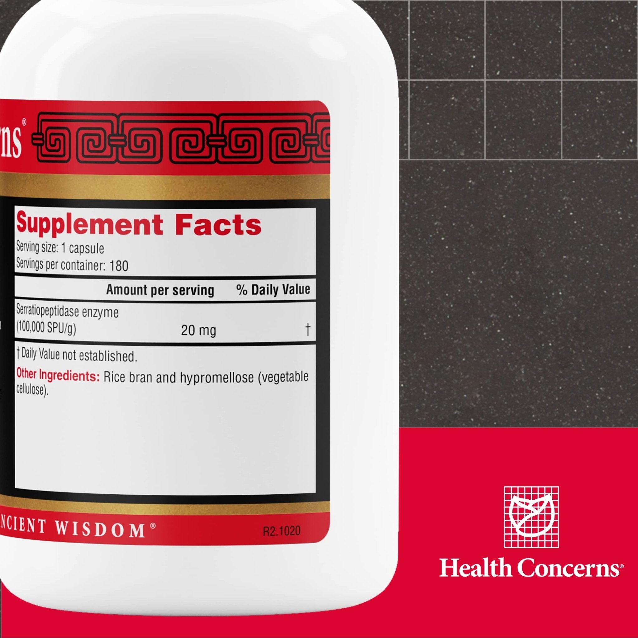 Health Concerns Serramend – Immune Defense Support Supplement – Serrapeptase Proteolytic Enzyme – Blood Circulation – Chinese Herbal Supplement for Men & Women – 180 Capsules - TrustMedUSA