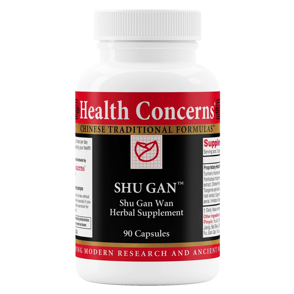 Health Concerns Shu Gan – Liver Support & Digestion Relief – Bloating, Nausea, Gut Health, Gallbladder & Gastric Balance – Chinese Herbal Formula with Turmeric & Peony – 90 Capsules - TrustMedUSA