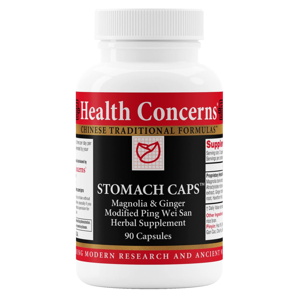 Health Concerns Stomach Caps – Digestive Support & Gut Health – Bloating & Gas Relief – Ginger & Magnolia Bark Chinese Herbal Supplement for Men & Women – Modified Ping Wei San – 90 Capsules - TrustMedUSA