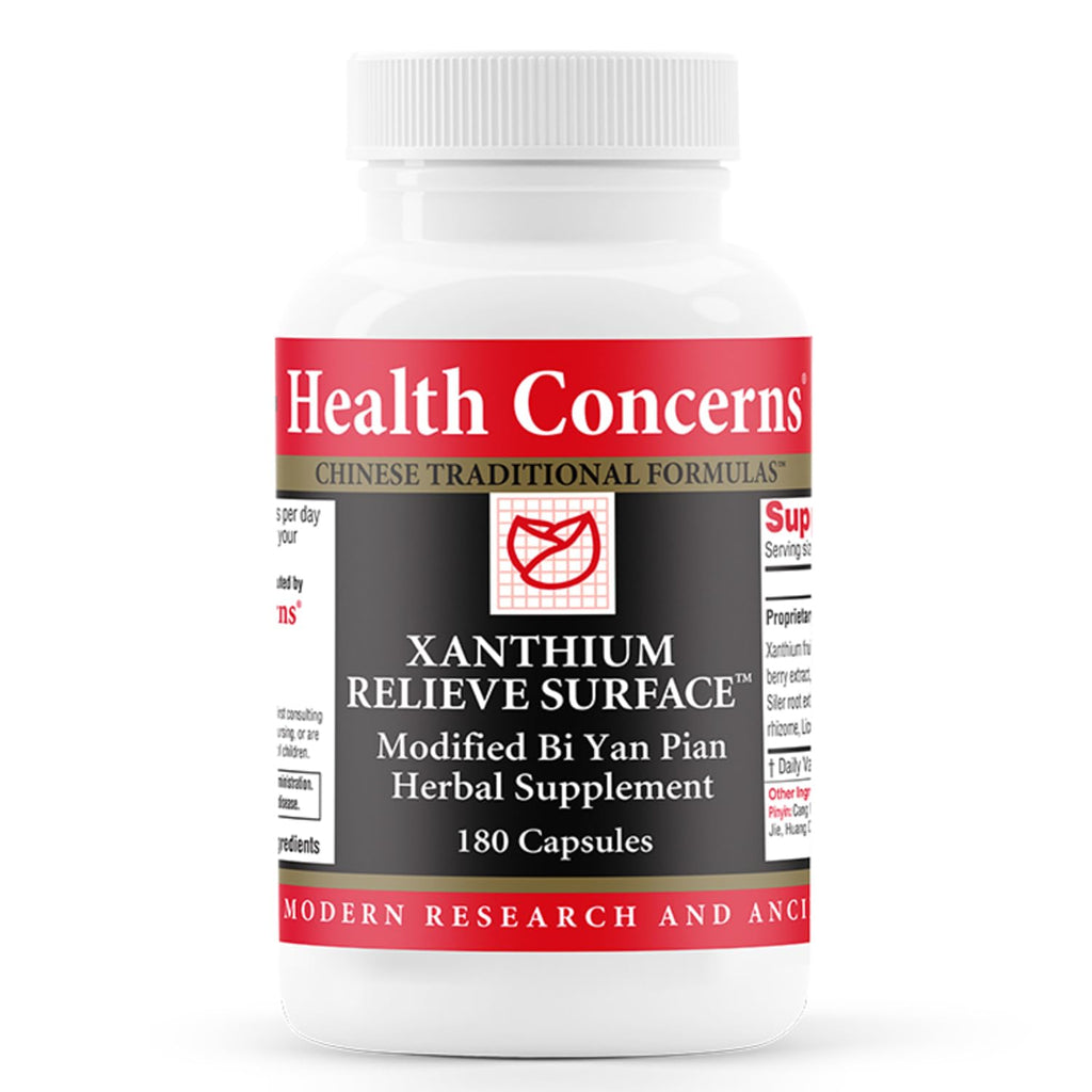 Health Concerns Xanthium Relieve Surface – Sinus Relief & Seasonal Allergy Support – Nasal Congestion & Immune Health Supplement – Bi Yan Pian Chinese Herbal Formula – 180 Capsules - TrustMedUSA