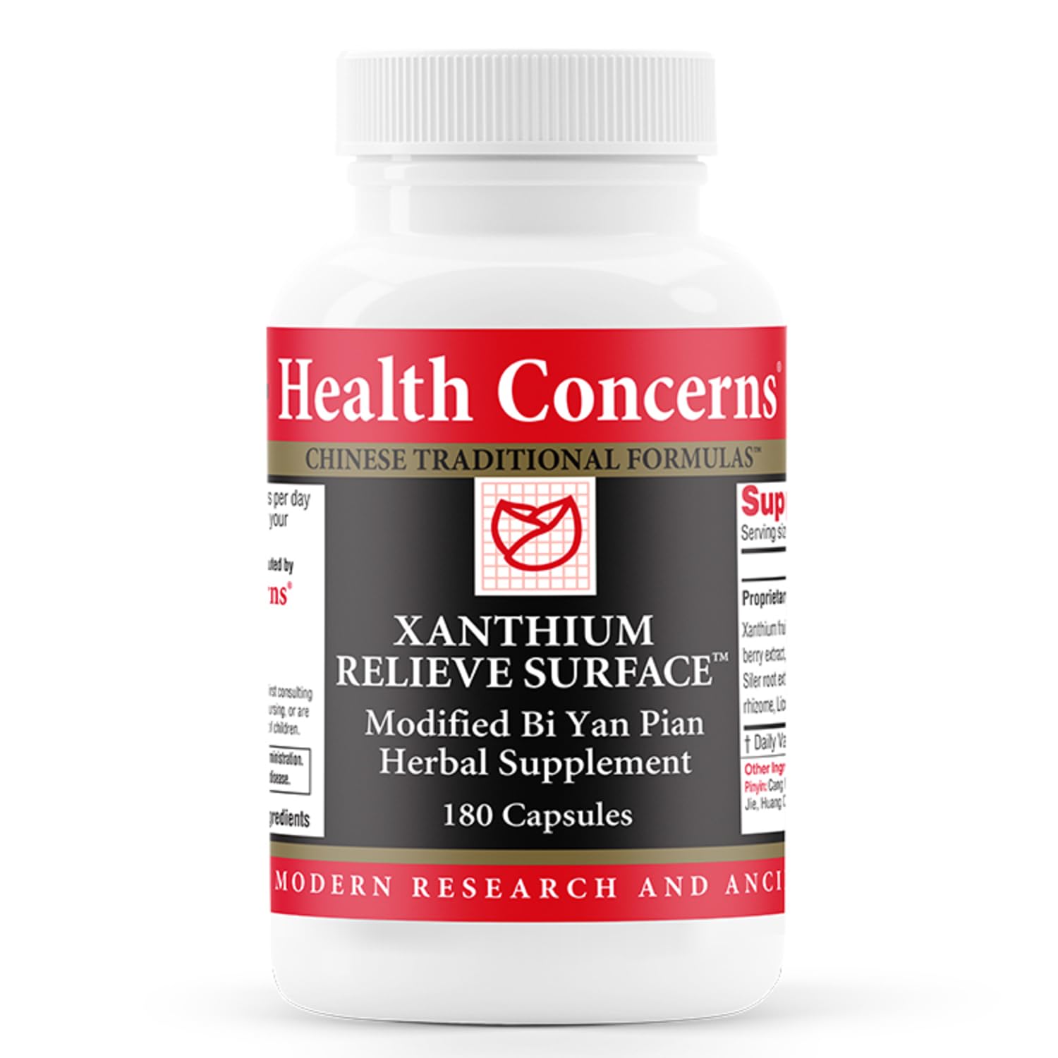 Health Concerns Xanthium Relieve Surface – Sinus Relief & Seasonal Allergy Support – Nasal Congestion & Immune Health Supplement – Bi Yan Pian Chinese Herbal Formula – 180 Capsules - TrustMedUSA