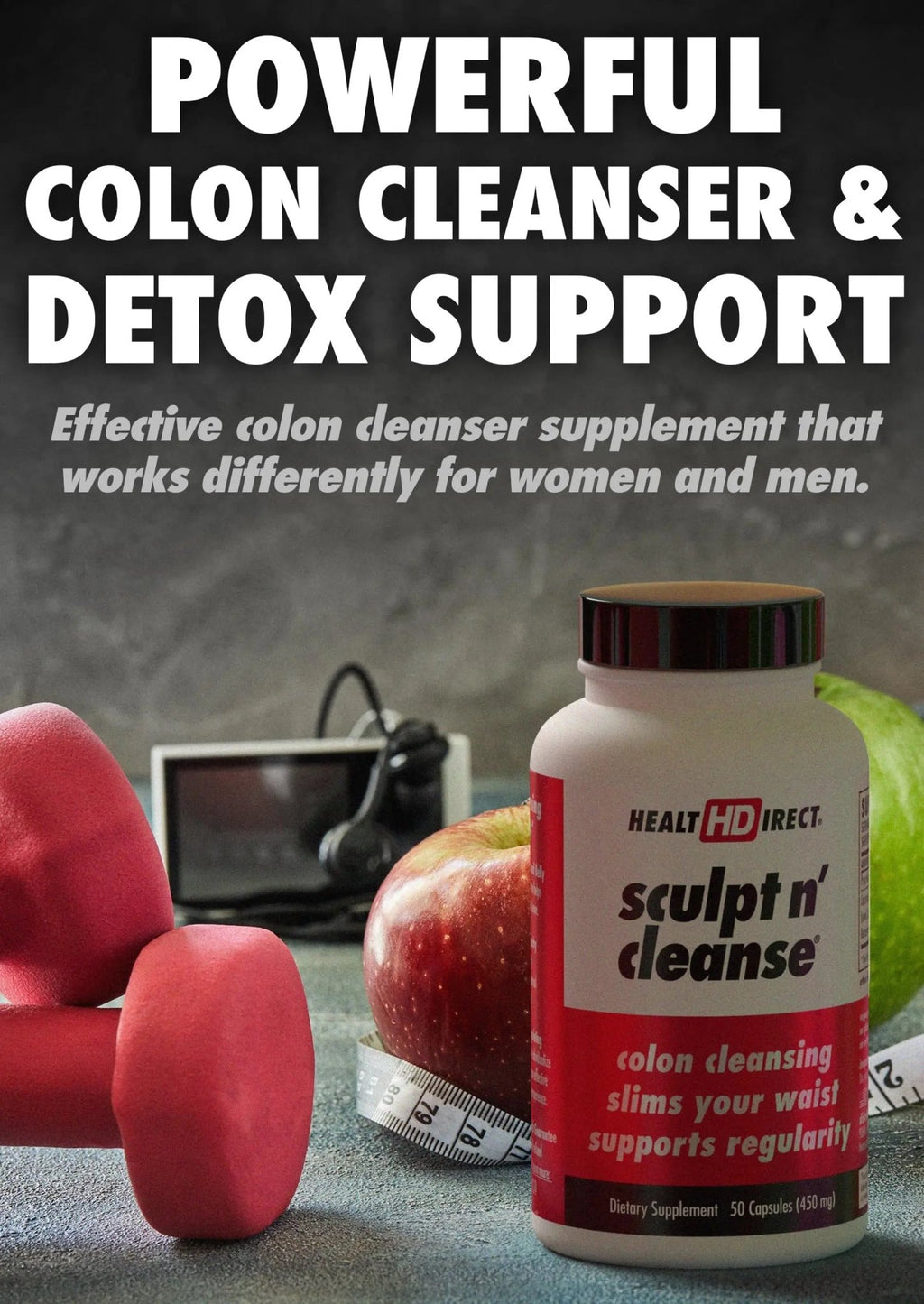 HEALTH DIRECT Sculpt n' Cleanse - Herbal Colon Cleanse for Digestive Health & Regularity - TrustMedUSA