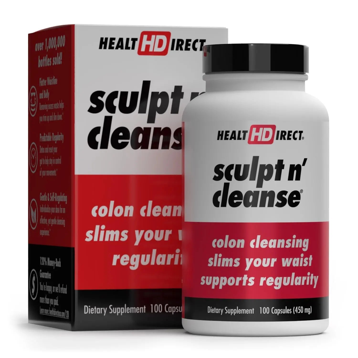 HEALTH DIRECT Sculpt n' Cleanse - Herbal Colon Cleanse for Digestive Health & Regularity - TrustMedUSA