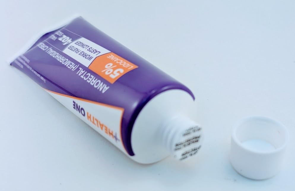 HEALTH ONE Lidocaine 5% Cream Maximum Strength Topical Anorectal Numbing Cream – 4 oz CRC Tube - TrustMedUSA