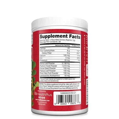 Health Plus Super Colon Cleanse, 68 Servings, 12oz - TrustMedUSA
