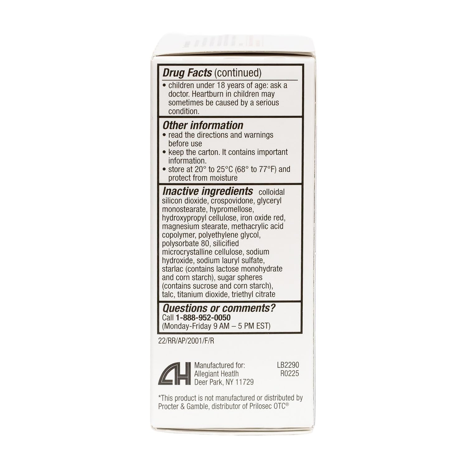 HealthA2Z® Acid Reducer | Omeprazole 20mg | Delayed - Release Tablets | 24 Hours | Treats Frequent Heartburn | Occuring 2 or More Days A Week (14 Counts) - Maple Wellness Supplements