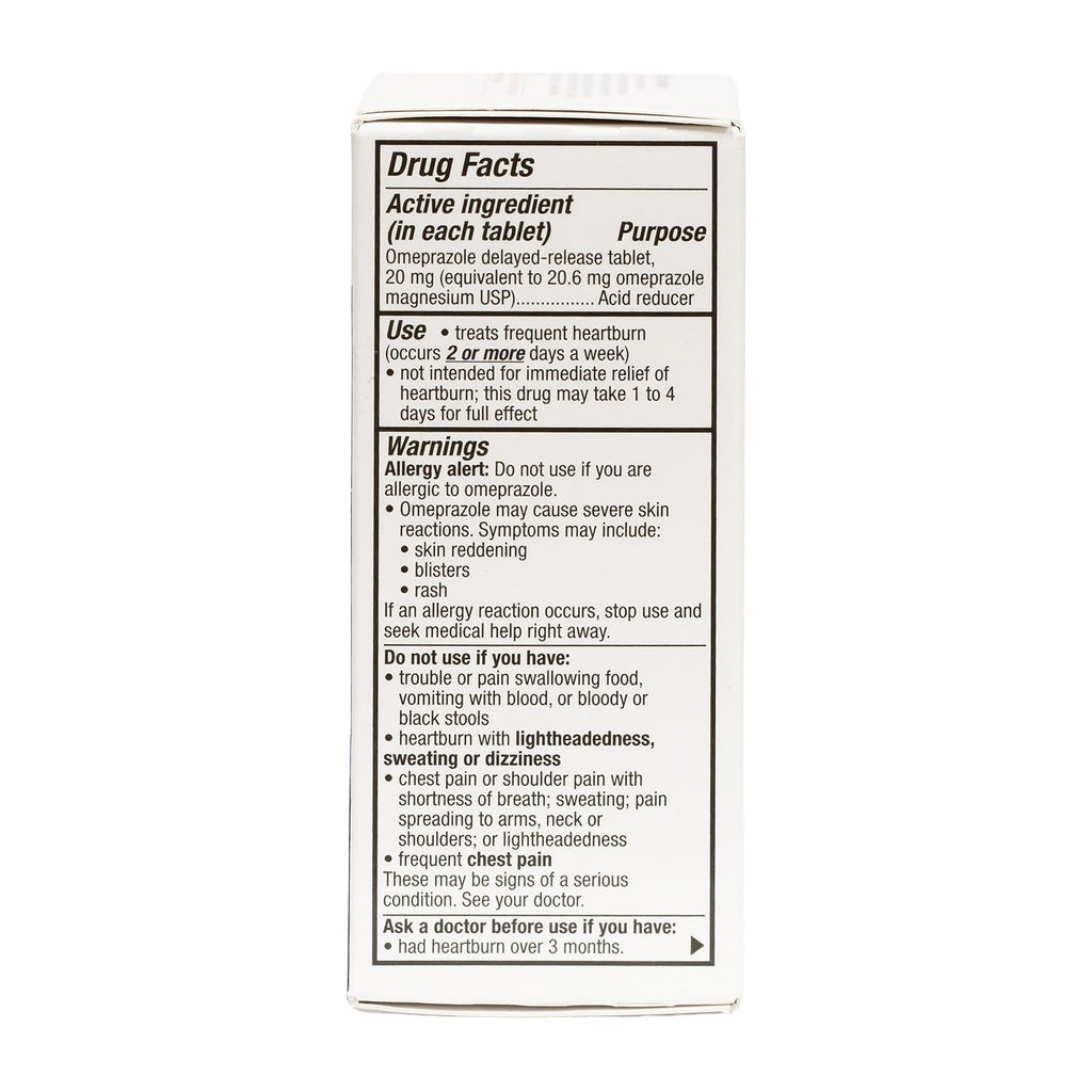 HealthA2Z® Acid Reducer | Omeprazole 20mg | Delayed - Release Tablets | 24 Hours | Treats Frequent Heartburn | Occuring 2 or More Days A Week (14 Counts) - Maple Wellness Supplements