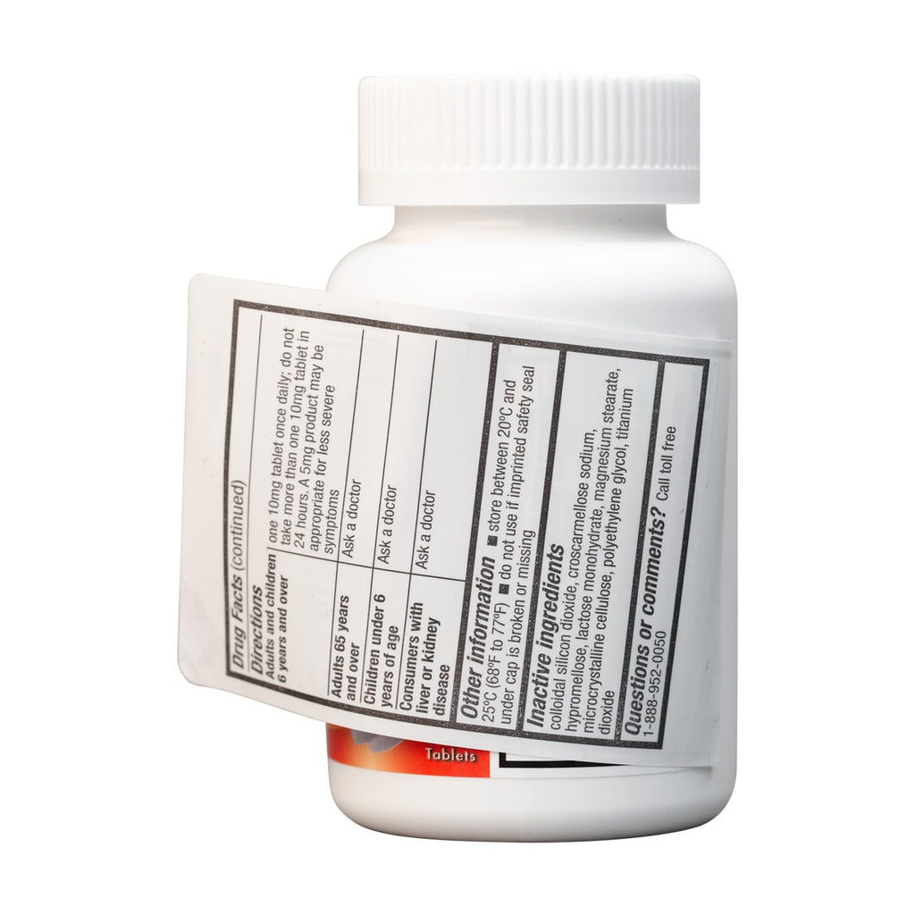 HealthA2Z® Allergy Relief, Cetirizine 10mg, Dye Free, All Day Allergy Relief, Indoor & Outdoor, Relief from Itchy Throat, Sneezing, Runny Noses, 300 Count (Pack of 1), - Maple Wellness Supplements