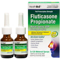 HealthA2Z® Allergy Relief, Fluticasone Propionate 50mcg, Nasal Spray, 24-Hour Allergy Relief, Dye Free, 240 Sprays (2 Pack, 120 Sprays Each) - Maple Wellness Supplements