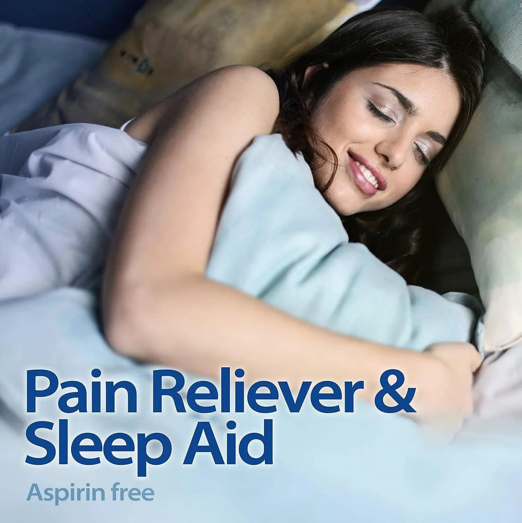HealthA2Z® Extra Strength Pain Relief PM| Acetaminophen 500mg | Diphenhydramine 25mg | Pain Reliever & Nighttime Sleep Aid | (365 Count (Pack of 1)) - TrustMedUSA
