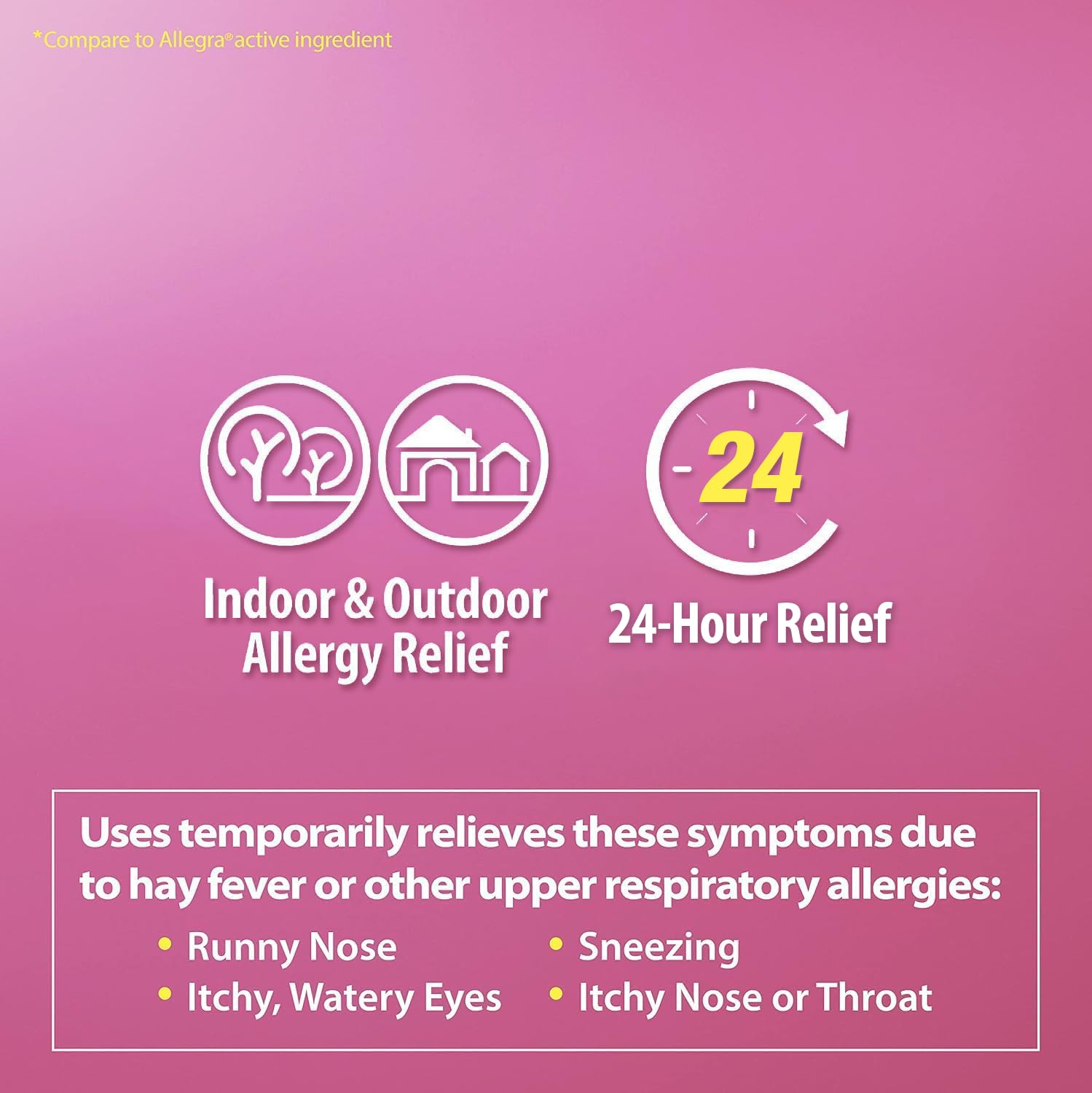 HealthA2Z Fexofenadine Hydrochloride 180mg, Antihistamine for Allergy Relief, 24-Hour Antihistamine for Allergy Relief (120 Count (Pack of 1)) - Maple Wellness Supplements